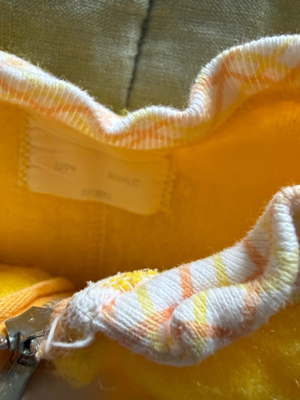 Vintage 70s Yellow Footed Pajamas Baby 9–12 Months | Retro One Piece Sleeper - Picture 5 of 6